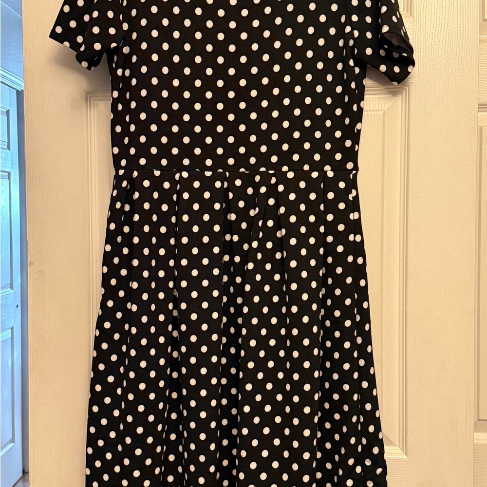Black and White Polka Dot Amelia Dress XL